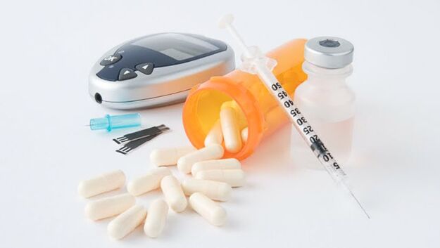 Diferentes medicamentos são usados ​​para tratar o diabetes